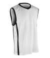 SR278M S278M Spiro Basketball Top Black / White colour image